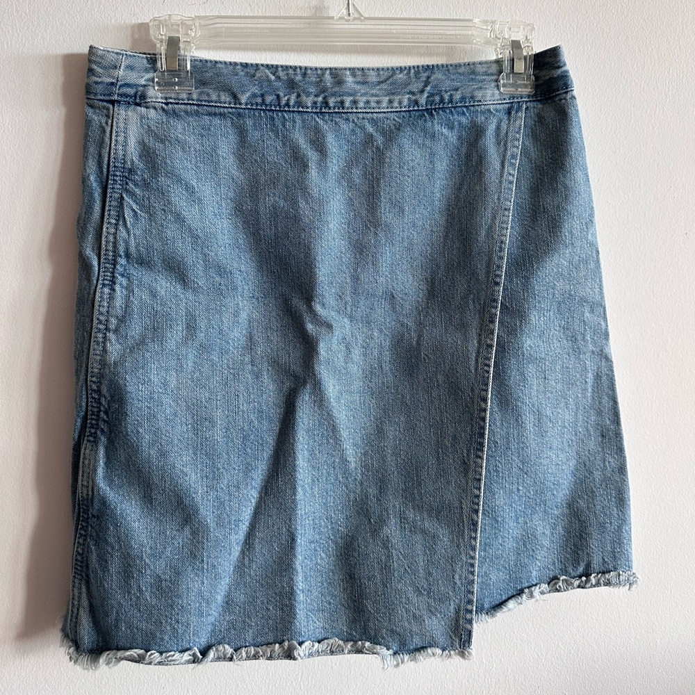 LOFT Light Blue Denim Skirt